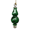 Shiny and Cute Egyptian Glass - Swirled Bauble - Green - Christmas >> Ornaments >> Egyptian Glass - by Egyptian Museum
