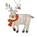 Rustic Wooden Reindeer Ornament -