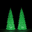 7 Inch Crystal Color changing Trees - Set of 2 - The Country Christmas Loft