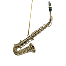 Brass Saxophone Ornament In A Case