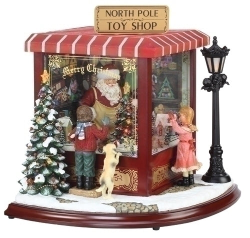 North Pole Toy Shop - Musical Tabletop **Store Display**