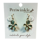 Dogwood Flower Earrings – Greenish Blue - Gift Shoppe >> Jewelry >> Earrings - by Periwinkle By Barlow