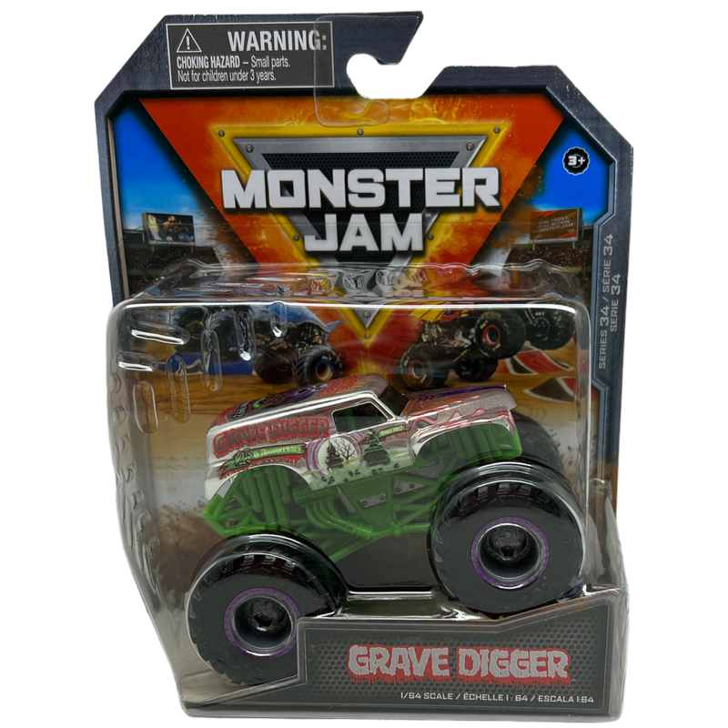 Monster Jam Official 1:64 Scale Monster Truck -  Grave Digger