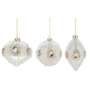 Elegant Vintage Jewel Glass Ornament - - Christmas >> Ornaments >> Glass - by Midwest