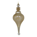 Amber Swirled Perfume Bottle Ornament