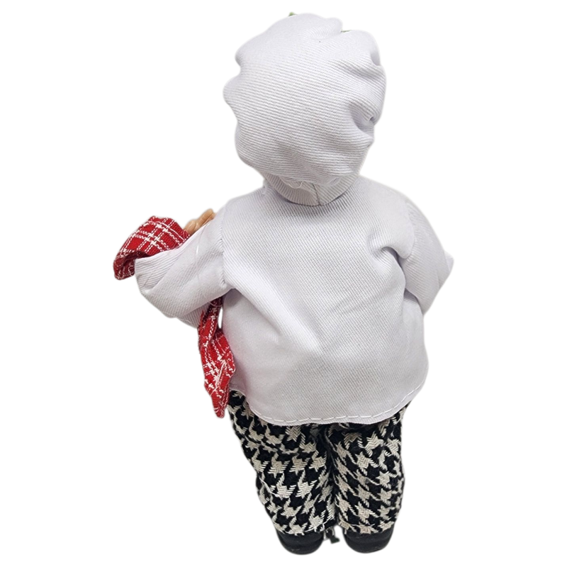 Culinary Santa Figurine Ornament - 9 inches