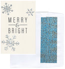 Merry & Bright Iridescent Snowflake Embossed Card Collection