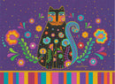 Mystic Cat Garden Greeting Card -  Blank Card - Gift Shoppe >> Greeting Cards >> Blank - by Leanin Tree