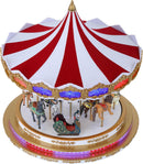 Light Show Regal Christmas Carousel