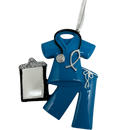 Occupation Scrubs Ornament - Blue - Christmas >> Ornaments >> Occupational - by Polar X Ornaments