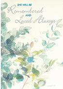 Loved and Remembered Sympathy  Card