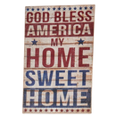 God Bless America Distressed Wooden Sign