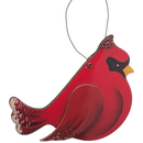 Crimson Cardinal in Flight Ornament