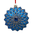 Blue Mosaic Reindeer Glass Ornament - Christmas >> Ornaments >> Glass - by Christmas By Krebs - view 2
