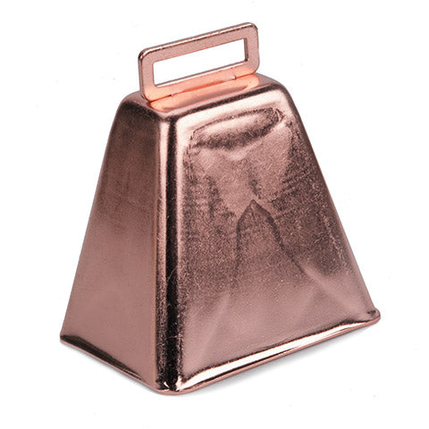 Metal 3 Inch Cowbell - Copper - The Country Christmas Loft