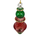 Egyptian Glass Two Tone Scalloped Vase Ornament - Christmas >> Ornaments >> Egyptian Glass - by Egyptian Museum - view 2