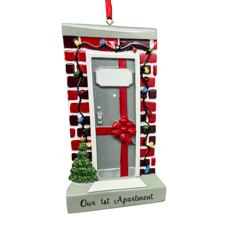 Our 1st Apartment Door Ornament