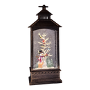 Lighted Spinning Waterglobe Lantern - Frosty and Friends