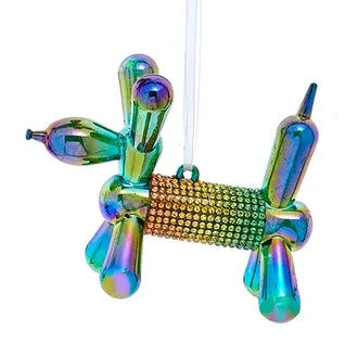 Balloon Dog Ornament -  Teal