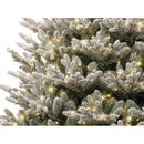 Flocked Montana Fir Christmas Tree with Twinkling Warm White LED Lights - 7.5 Foot - Christmas >> Trees and Wreaths - by Gene