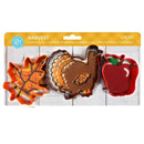 Harvest 3 Piece Color Cookie Cutter Set
