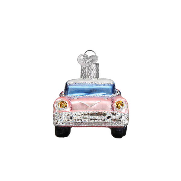 Classic Car Glass Ornament