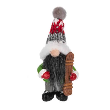 Snow Much Fun Gnome Pocket Charm Figurine -