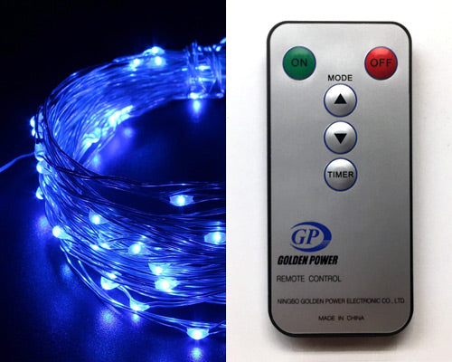 100 foot Blue LED Blue Multifuction String Light - The Country Christmas Loft