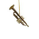 Brass Trumpet Ornament In A Case