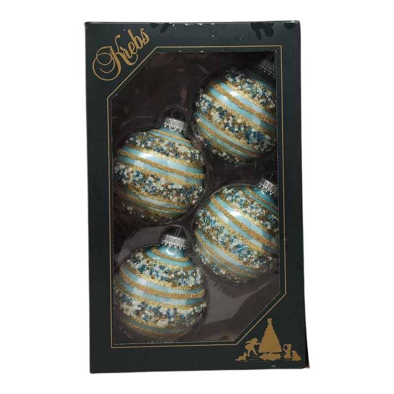 Krebs Value Glass Ball 4 pack - Gilded Jewel