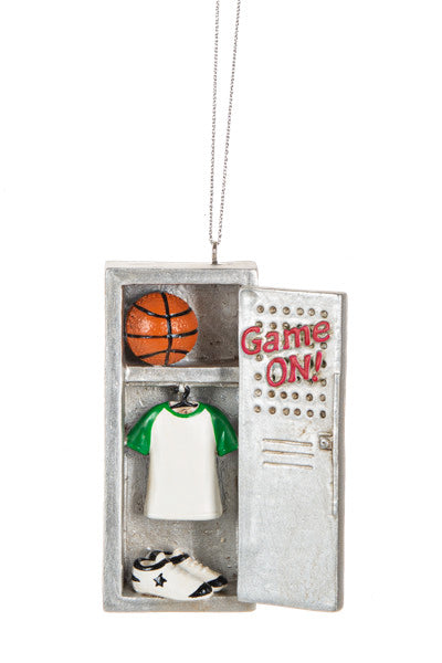 Gym Locker Ornament - Basketball