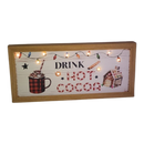 Drink Hot Cocoa Lighted Sign