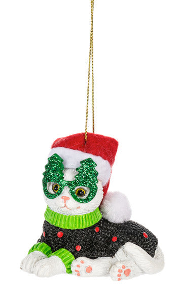 Fleas Navidad Cat Ornament - Persian
