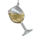Glass Wine Glass Ornament - Chardonnay
