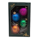Krebs Value Glass Ornament 4 pack - Neon Drip - Christmas >> Ornaments >> Glass - by Christmas By Krebs