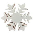 Resin Holiday Snowflake Shelf Sitter - Solid Center
