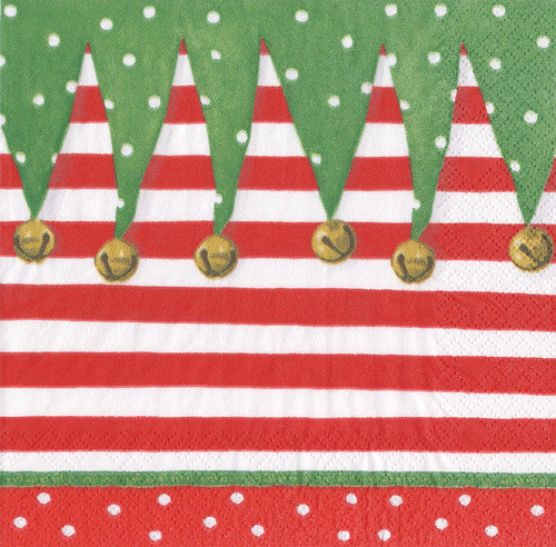 Stocking Stripe - Cocktail Napkin - The Country Christmas Loft
