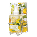 Lemon Basil Foaming Hand Soap and Napkin Set - Bath Shoppe >> Gift Sets - by Michel Design Works