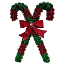 Candy Canes Door Decoration - Red And Green