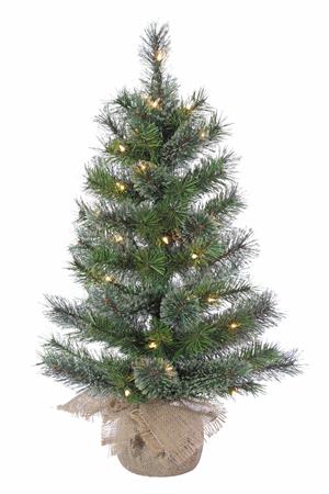 Pre-lit Cashmere Pine Tree - 18 Inch