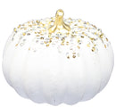 Handblown Glass Harvest Pumpkin with Jewel Accent - - The Country Christmas Loft