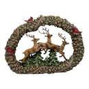 Leaping Deer in Wreath Figurine - Christmas >> Decor - by Roman - view 6