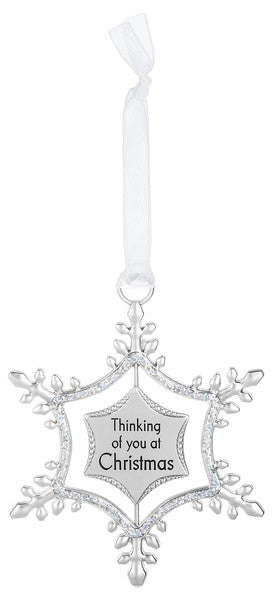 Swirling Snowflake Ornament - Thinking of you at Christmas - The Country Christmas Loft