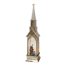 Lighted Church Waterglobe -  Holy Family
