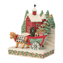 Highland Glen Barn Scene - Full of Christmas Spirit