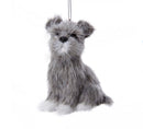 Plush Puppy Schnauzer Ornament