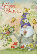 Garden Gnome Birthday Card  - Birthday Card - Gift Shoppe >> Greeting Cards >> Birthday - by Leanin Tree