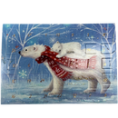 Polar Bear Cozy Joy Advent Miniature Calendar Card