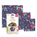 Bee's Wrap Food Wrap - Botanical Print - Assorted Wrap 3 Pack