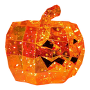 100-Light Orange Micro LED Holographic Jack-O-Lantern